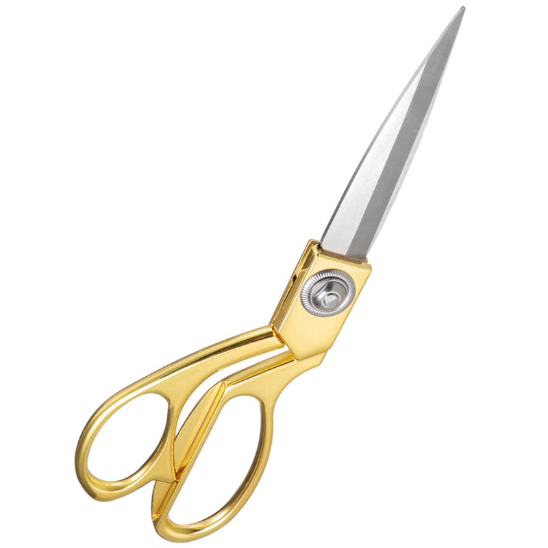 JYTUUL Professional Heavy Duty Tailor Scissors, Sharp Stainless Steel 8" Gold Dressmaker Shears Multipurpose Fabric Scissors Sewing Dressmaking Craft Scissors for Office and Home - Image 1